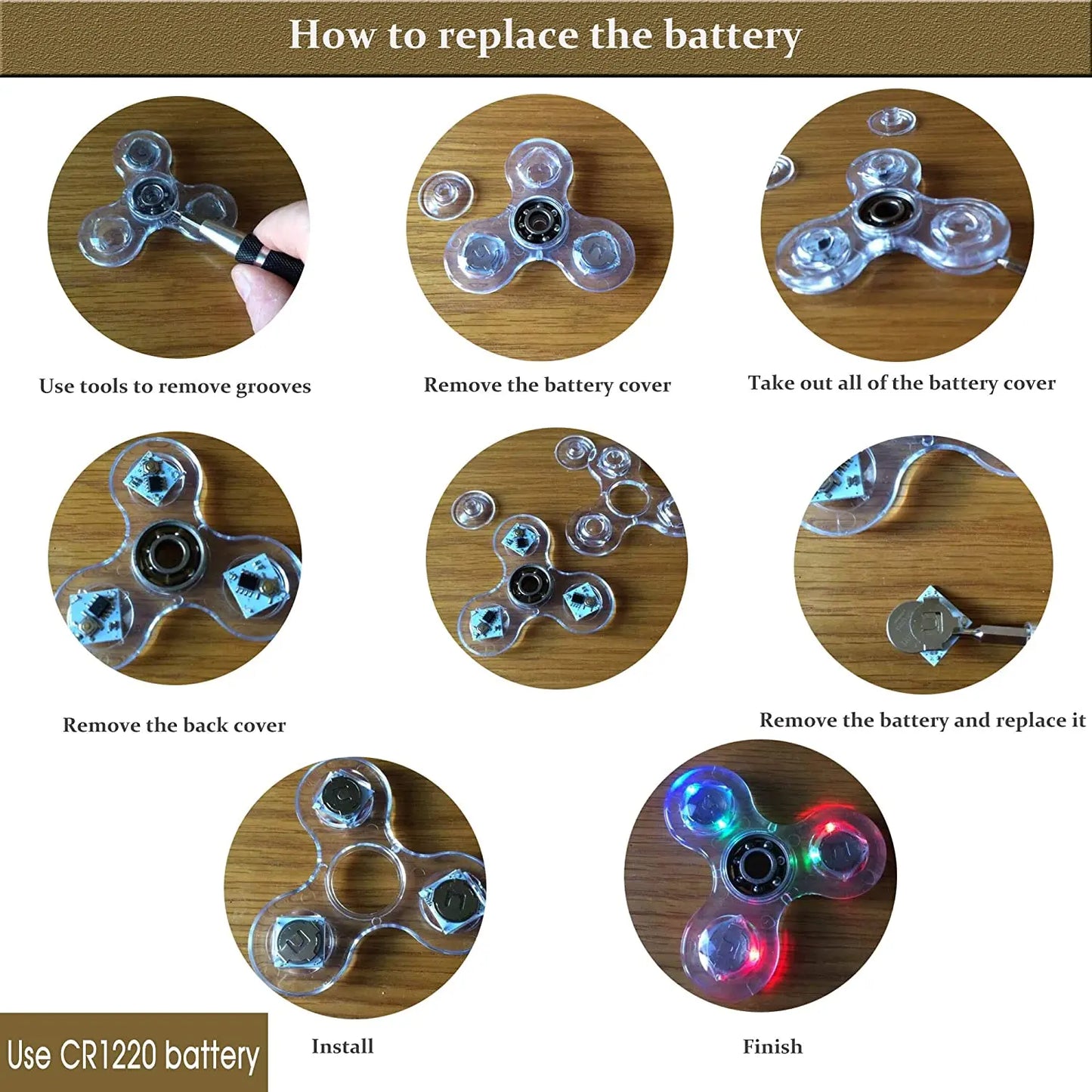 Fidget Spinner - LED Light (VIDEO)
