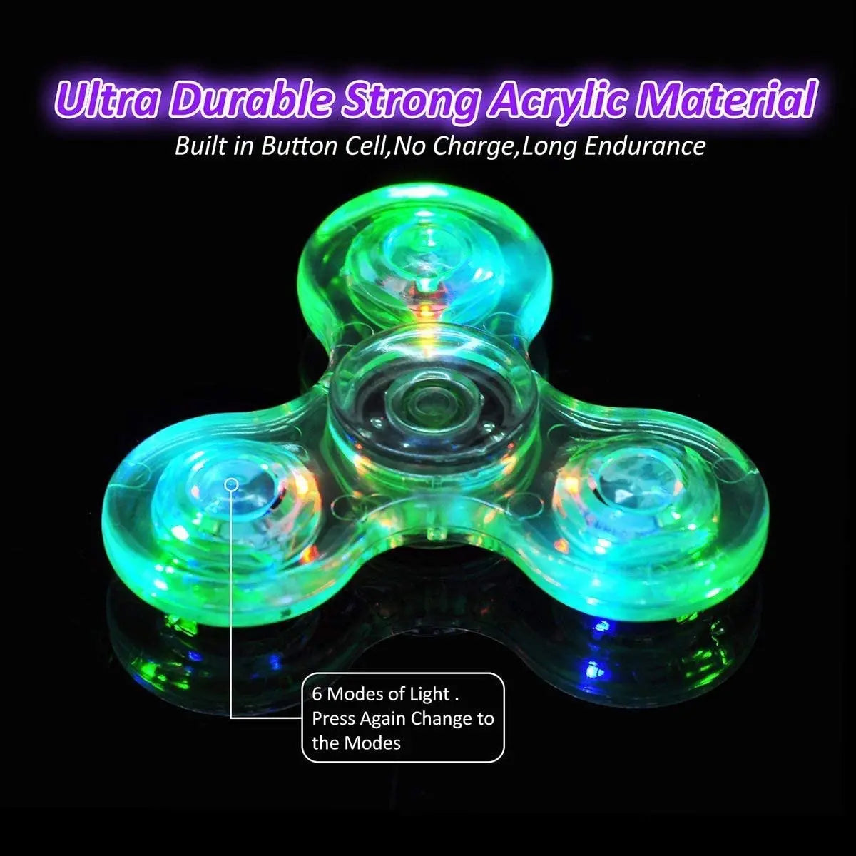 Fidget Spinner - LED Light (VIDEO)