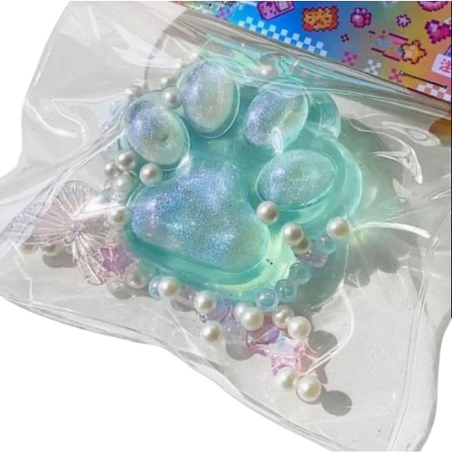 Squishy Katt Tass Flerfärgad! - Squishу Cat Paw Pinch Fidget Toy