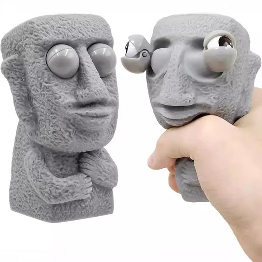 Sten Ansikte Squeeze Squishy Fidget Toy - Facial Expressions